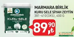 MARMARABİRLİK KURU SELE SİYAH ZEYTİN 400 G MARMARABİRLİK KURU SELE SİYAH ZEYTİN 400 G